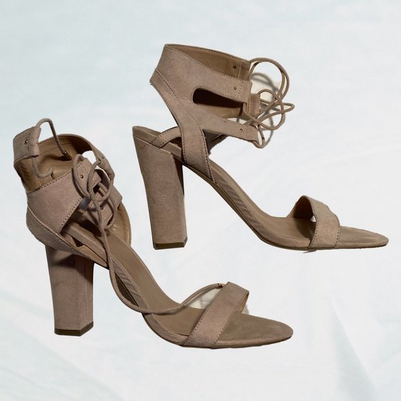 Mix No. 6 Beige Strappy Heels Raffaelli - Picture 2 of 9